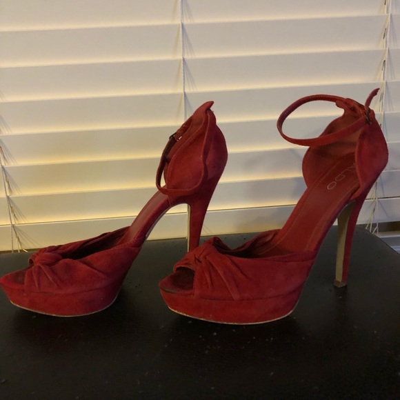 Aldo Shoes - Red Aldo Strappy Heels